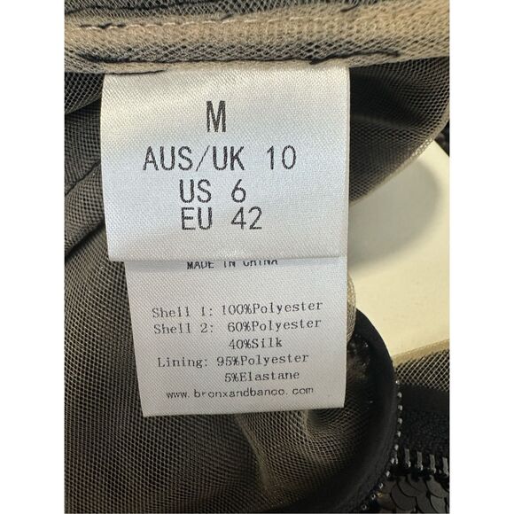 Bronx and Banco Wednesday Sequined Halterneck Minidress Size M $750 - Picture 13 of 13